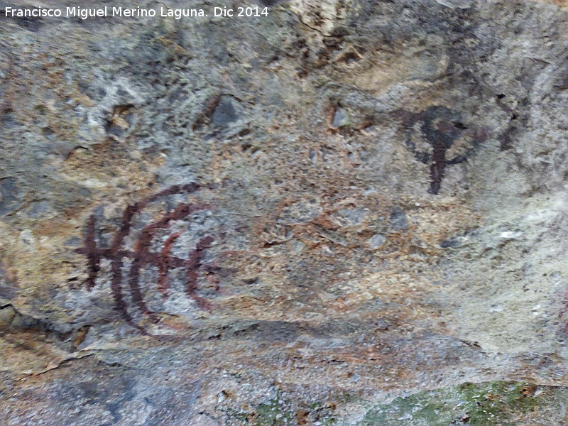 Pinturas rupestres falsas de la Cueva de la Solana - Pinturas rupestres falsas de la Cueva de la Solana. 