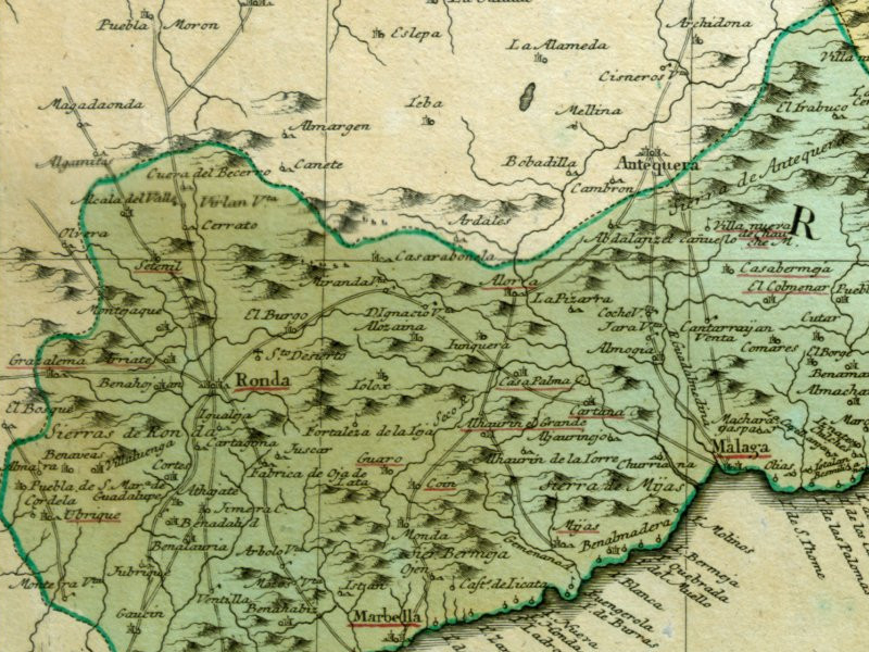 Benalauría - Benalauría. Mapa 1782