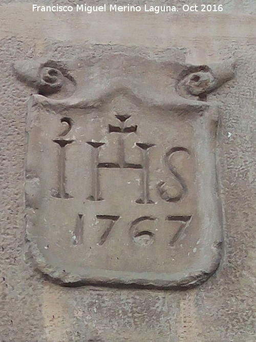 Casa de la Calle Merced nº 10 - Casa de la Calle Merced nº 10. Escudo con el año 1767