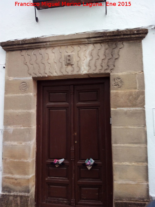 Casa de la Calle Horno de la Merced nº 8 - Casa de la Calle Horno de la Merced nº 8. Portada