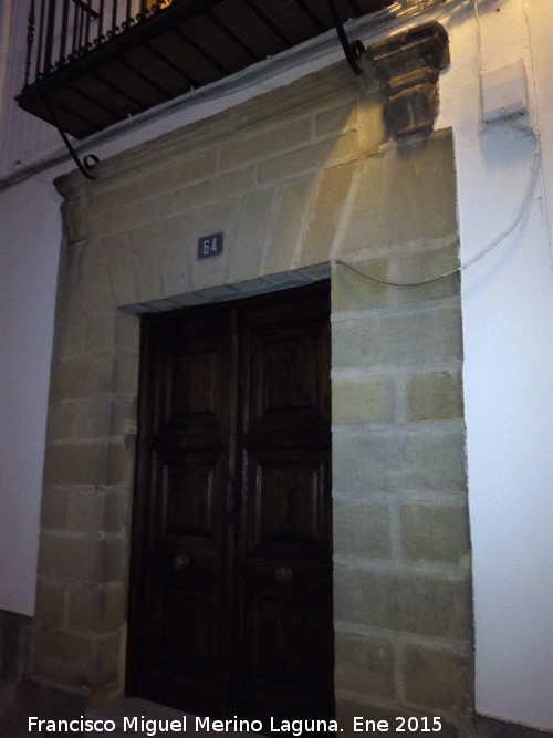 Casa de la Calle el Carmen nº 64 - Casa de la Calle el Carmen nº 64. Portada
