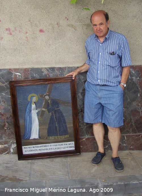 Hornacina de la Pasión de Jesús - Hornacina de la Pasión de Jesús. Restaurador del cuadro