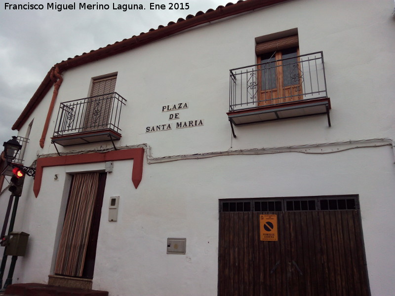 Plaza de Santa María de la Mota - Plaza de Santa María de la Mota. Azulejos