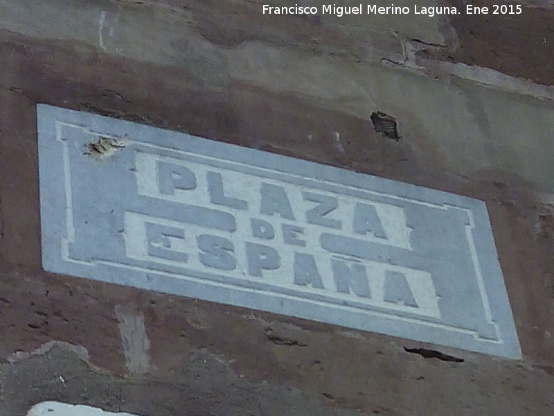 Plaza de España - Plaza de España. Placa