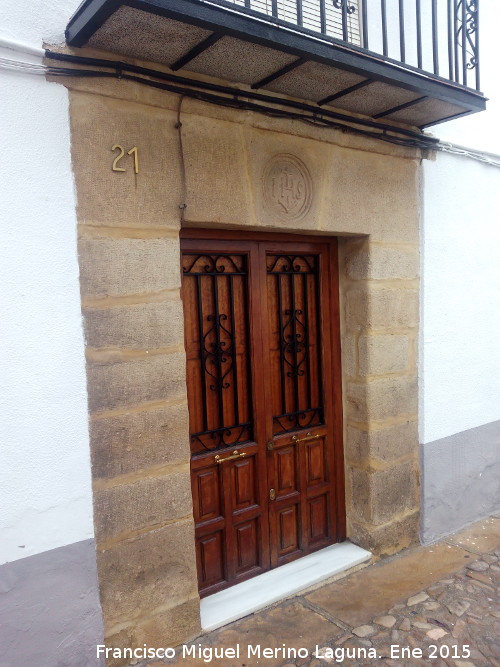 Casa de la Calle Gallo nº 21 - Casa de la Calle Gallo nº 21. Portada