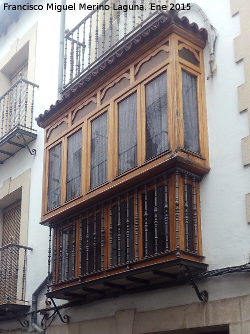 Casa de la Calle San Nicolás nº 5 - Casa de la Calle San Nicolás nº 5. Balcón cerrado