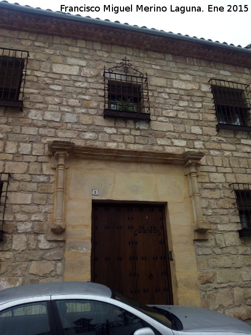 Casa de la Plaza de los Carreteros nº 1 - Casa de la Plaza de los Carreteros nº 1. Portada