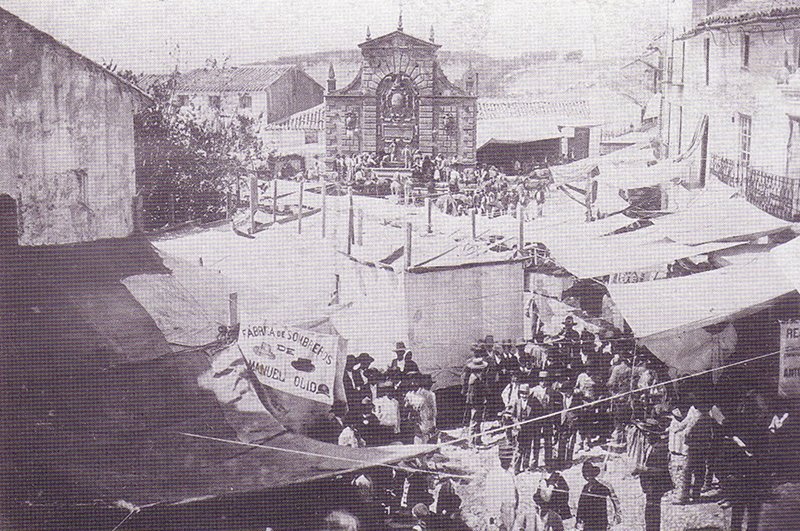 Fuente Nueva - Fuente Nueva. Hacia 1910. Día de feria