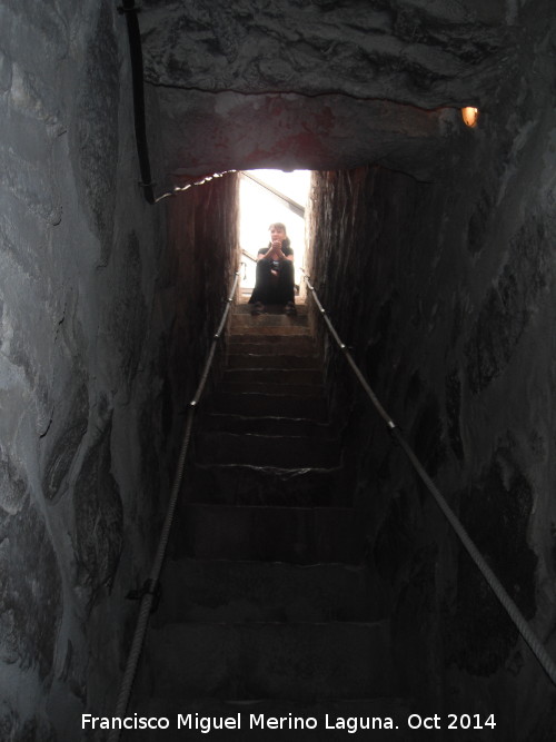 Castillo de Mengíbar - Castillo de Mengíbar. Escaleras a la azotea