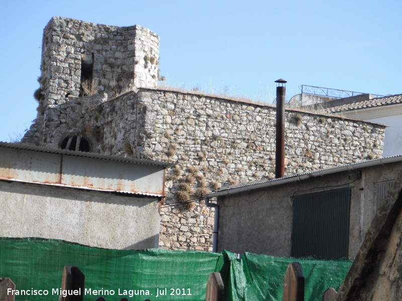Castillo de Torredonjimeno. Torreón Puerta de Martos - Castillo de Torredonjimeno. Torreón Puerta de Martos. Parte interna antes de reconstruir