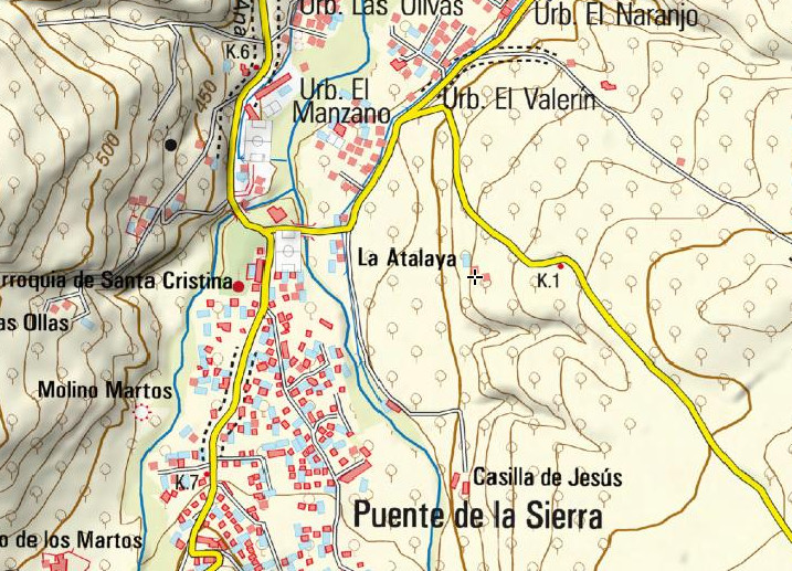 Casería de la Atalaya - Casería de la Atalaya. Mapa