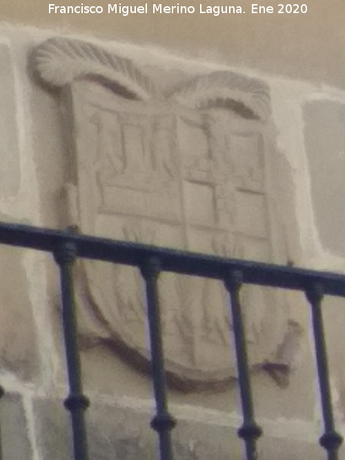Casa de la Plaza General Samaniego n� 5 - Casa de la Plaza General Samaniego n� 5. Escudo derecho