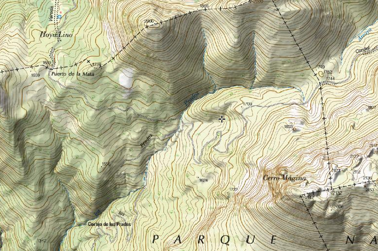 Fuente Pilas de Fuenfría - Fuente Pilas de Fuenfría. Mapa