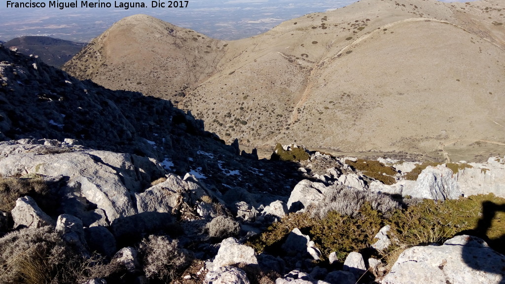 Peña Jaén - Peña Jaén. Ladera norte