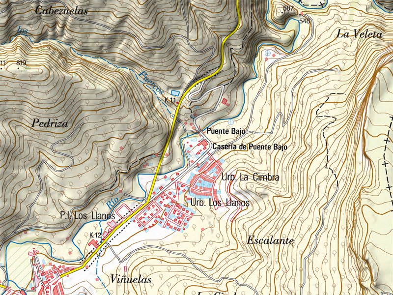 Casería del Puente Bajo - Casería del Puente Bajo. Mapa
