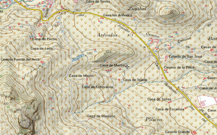Casería de Martín - Casería de Martín. Mapa