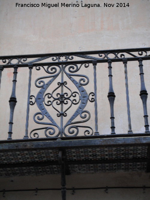 Casa de la Calle Genaro Parra nº 5 - Casa de la Calle Genaro Parra nº 5. Detalle del balcón