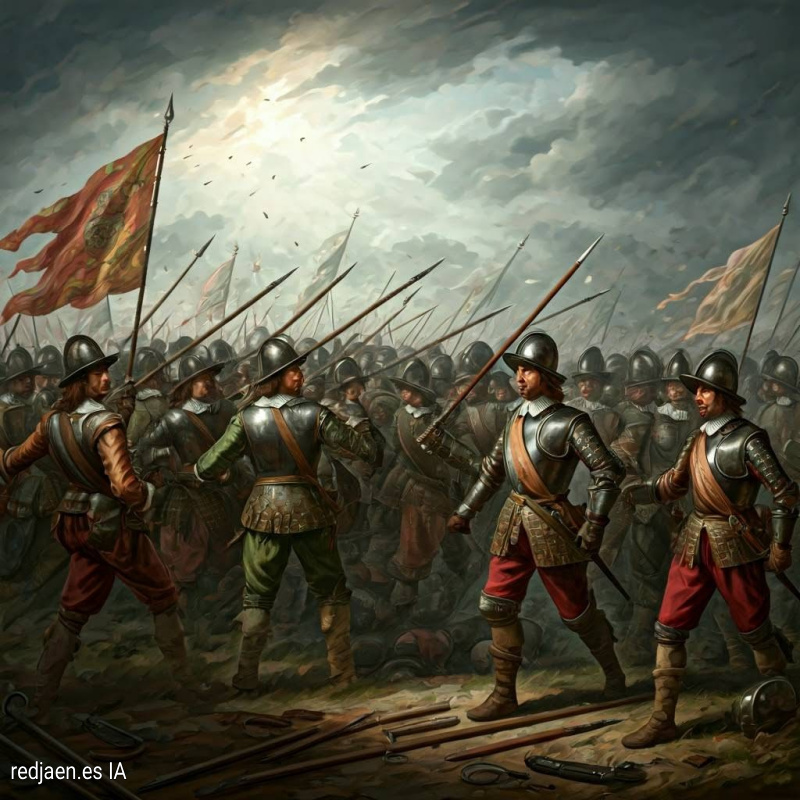 Batalla de Nordlingen - Batalla de Nordlingen. Imagen generada con la IA Aria