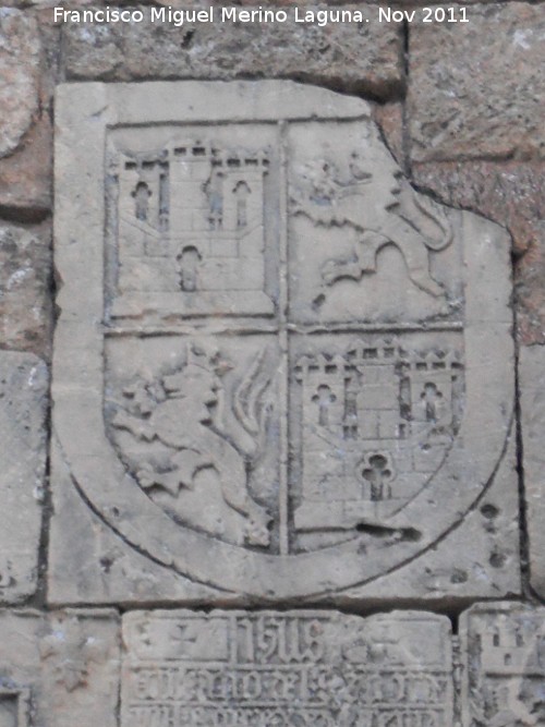 Arco de la Encarnación - Arco de la Encarnación. Escudo de Castilla y León