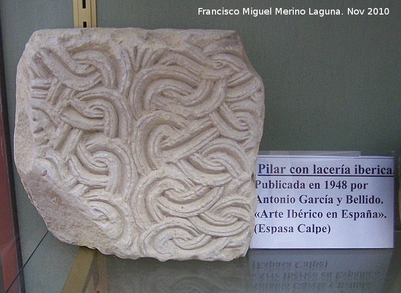 Historia de Porcuna - Historia de Porcuna. Lacería ibérica. Museo del Ayuntamiento
