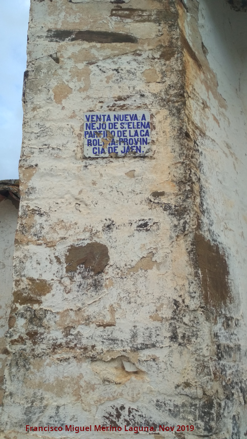 Venta Nueva - Venta Nueva. Situaci�n de la placa