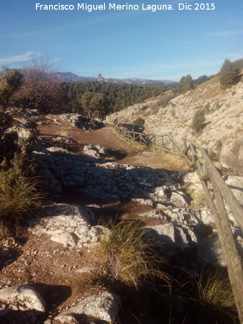 Cerrada de la Alcantarilla - Cerrada de la Alcantarilla. Sendero por encima del cañón