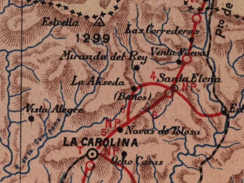Río de la Campana - Río de la Campana. Mapa 1901