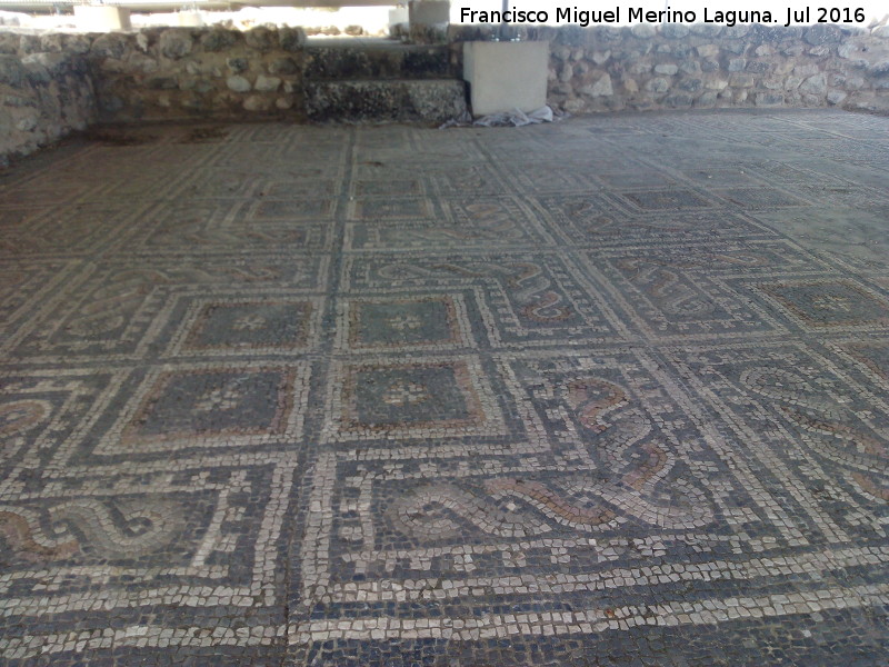 Villa Romana de Bruñel - Villa Romana de Bruñel. Mosaico