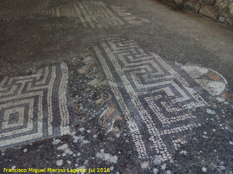 Villa Romana de Bruñel - Villa Romana de Bruñel. Mosaico