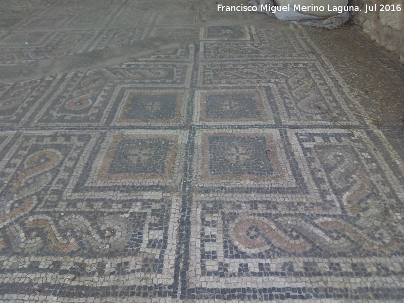 Villa Romana de Bruñel - Villa Romana de Bruñel. Mosaico