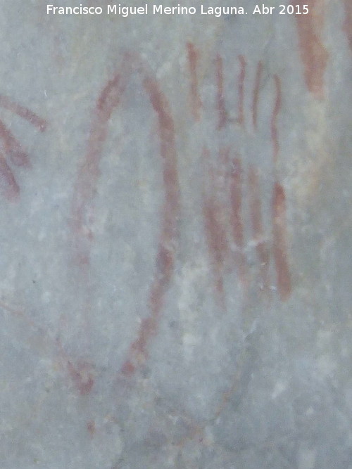 Pinturas rupestres del Abrigo de los rganos I - Pinturas rupestres del Abrigo de los rganos I. Arco