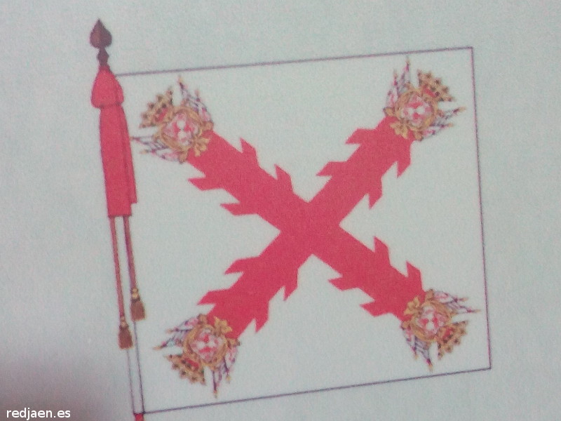Batalla de Villanueva - Batalla de Villanueva. Bandera batallona del Regimiento de Jaén
