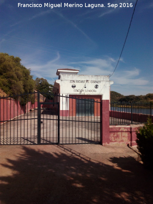 Pantano del Molino del Guadalén - Pantano del Molino del Guadalén. Estación elevadora