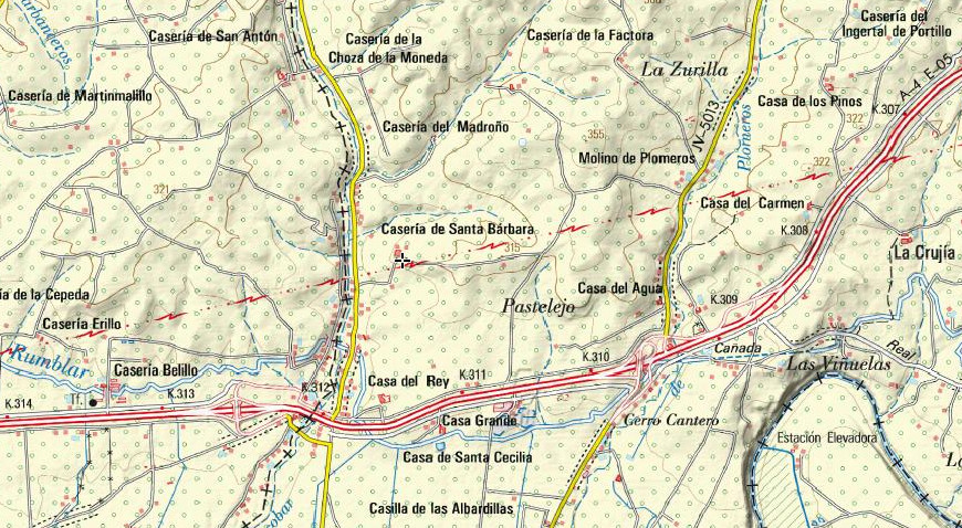 Cortijo Santa Bárbara - Cortijo Santa Bárbara. Mapa