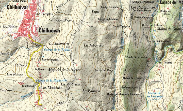 Aldea Los Tiscares - Aldea Los Tiscares. Mapa