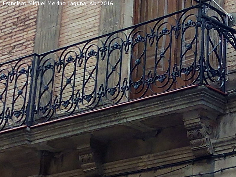 Casa de la Calle Real nº 43 - Casa de la Calle Real nº 43. Barandilla del balcón corrido