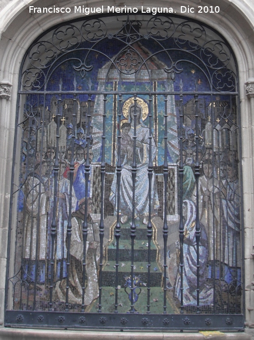 Baslica de San Ildefonso. Portada Primitiva - Baslica de San Ildefonso. Portada Primitiva. Mosaico