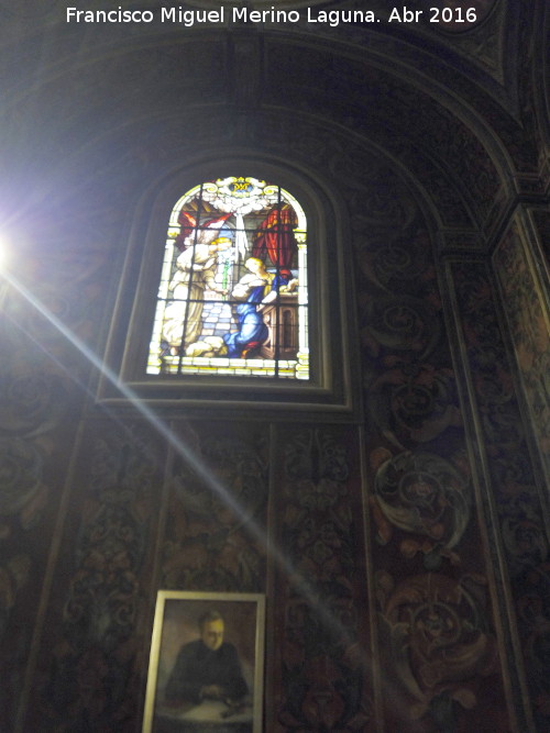 Baslica de San Ildefonso. Capilla de la Virgen de la Capilla - Baslica de San Ildefonso. Capilla de la Virgen de la Capilla. Vidriera