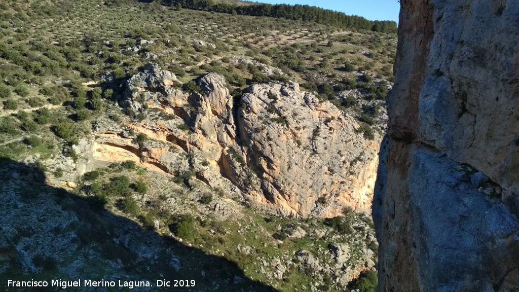 Pinturas rupestres del Abrigo de los Ca�ones III - Pinturas rupestres del Abrigo de los Ca�ones III. Desde las paredes de la Cerradura