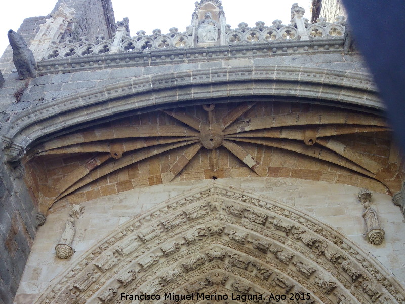 Catedral de Ávila. Puerta Norte - Catedral de Ávila. Puerta Norte. Bóveda
