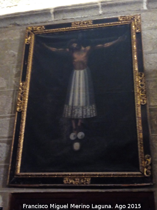 Catedral de vila. Sacrista Romnica - Catedral de vila. Sacrista Romnica. Cristo de Burgos. Annimo siglo XVIII