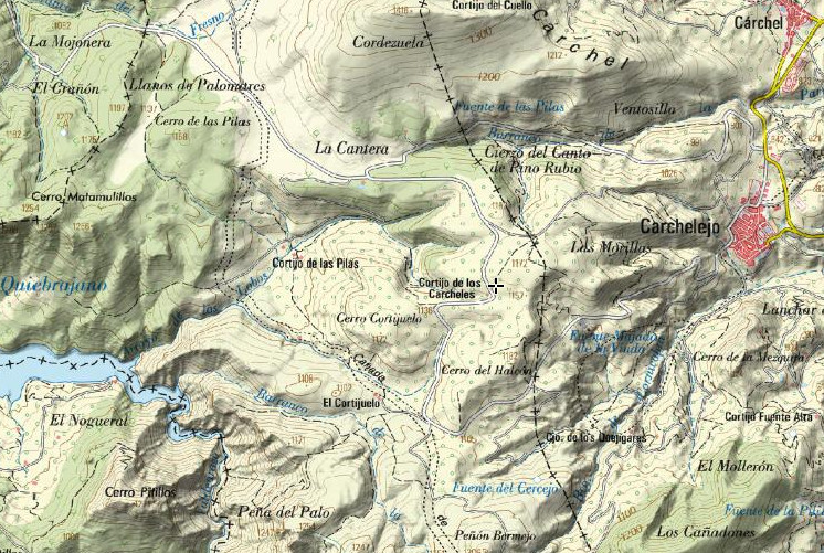 Cortijo de los Cárcheles - Cortijo de los Cárcheles. Mapa