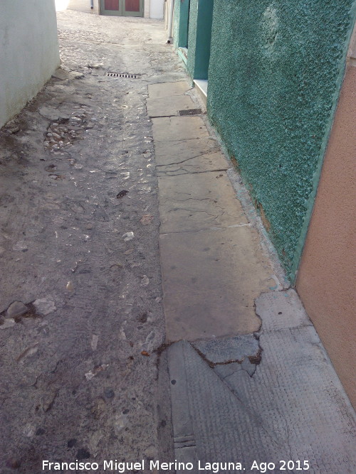Calle Telégrafos - Calle Telégrafos. Aceras originales