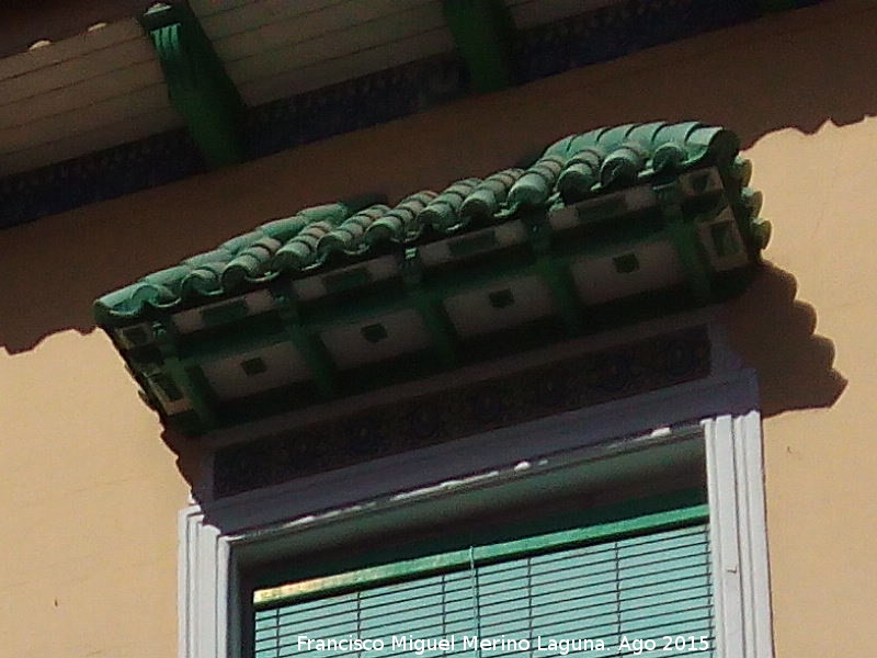 Casa de la Calle Juan Martín nº 61 - Casa de la Calle Juan Martín nº 61. Tejadillo