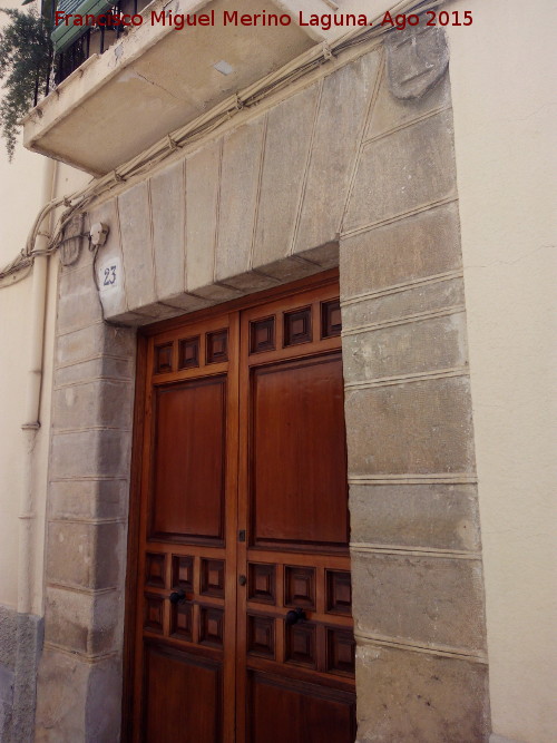 Casa de la Calle Pastores nº 23 - Casa de la Calle Pastores nº 23. Portada