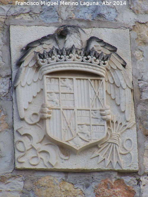 Fernando el Católico - Fernando el Católico. Escudo de los Reyes Católicos. Castillo de Santa Catalina - Jaén