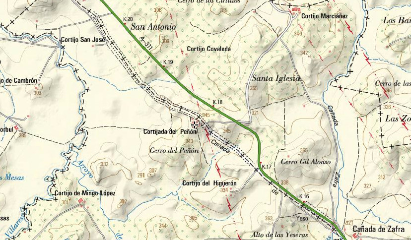 Cortijo del Peñón - Cortijo del Peñón. Mapa