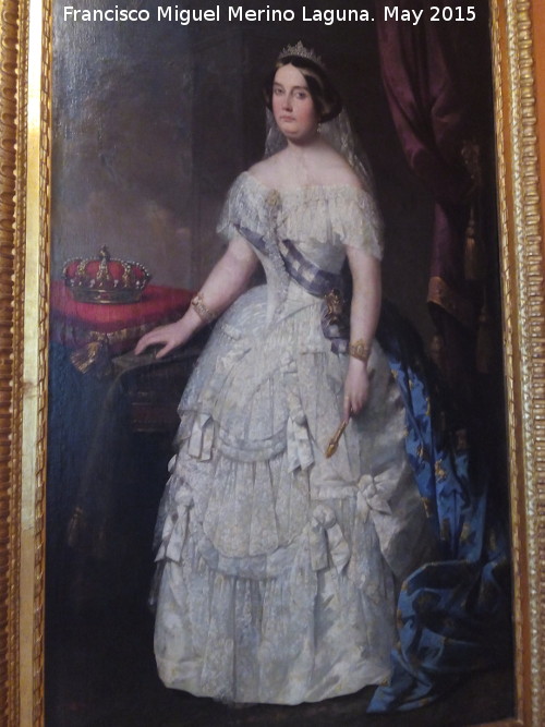 Isabel II - Isabel II. Anónimo siglo XIX. Museo Provincial de Jaén