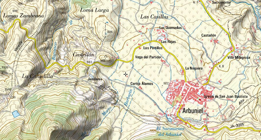 Casería Álamos - Casería Álamos. Mapa