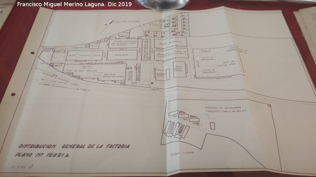 Archivo Hist�rico Provincial - Archivo Hist�rico Provincial. Plano de la F�brica de Santana en Linares 1965